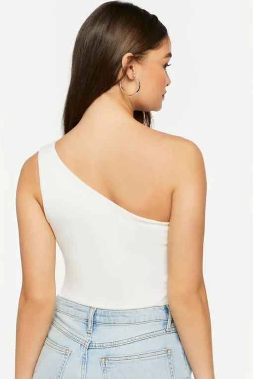 One-Shoulder Cutout Bodysuit