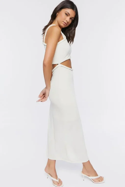One-Shoulder Cutout Midi Dress
