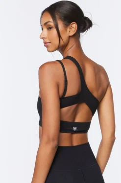 One-Shoulder Cutout Sports Bra