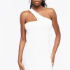 One-Shoulder Lace-Back Dress