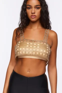 Open-Back Chainmail Crop Top