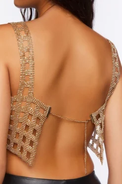 Open-Back Chainmail Crop Top