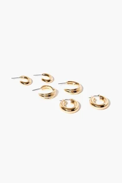 Open-End Hoop Earring Set