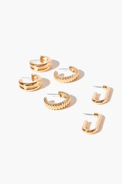 Open-End Hoop Earring Set