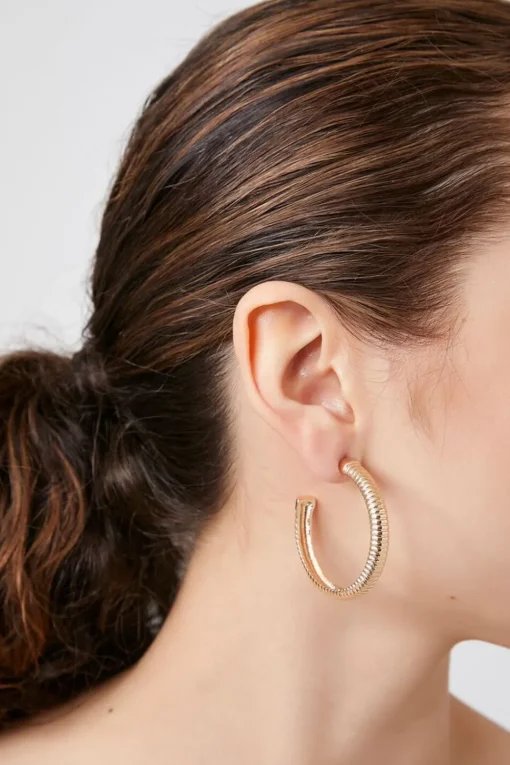 Open-End Hoop Earrings