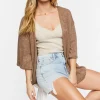 Open-Front Cardigan Sweater