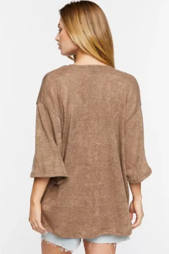 Open-Front Cardigan Sweater