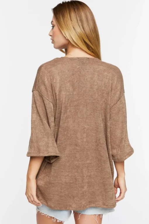 Open-Front Cardigan Sweater