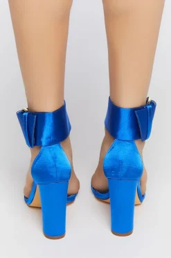 Open-Toe Buckled Heels
