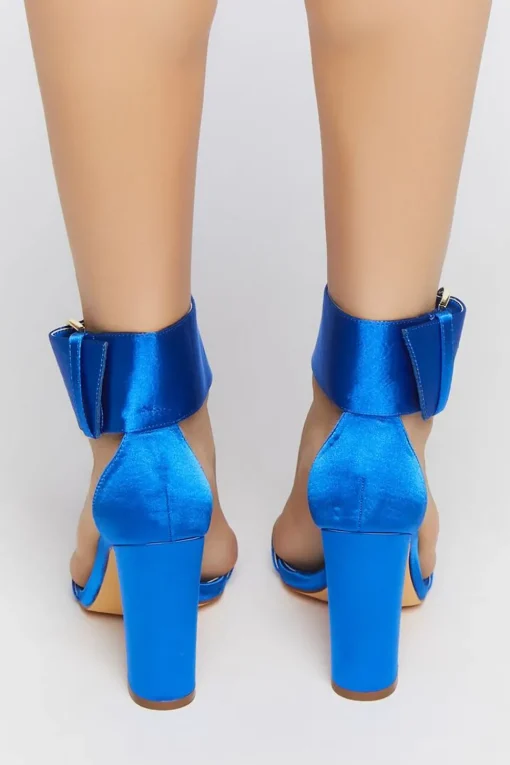 Open-Toe Buckled Heels