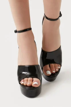 Open-Toe Platform Stiletto Heels