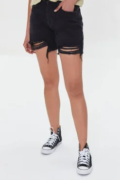 Organically Grown Cotton Denim Mom Shorts
