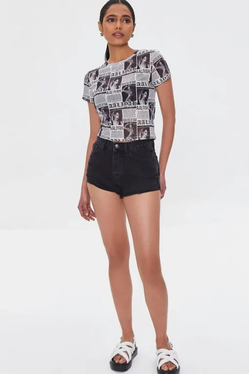 Organically Grown Cotton Denim Shorts
