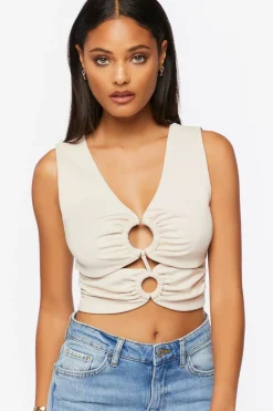O-Ring Cutout Crop Top