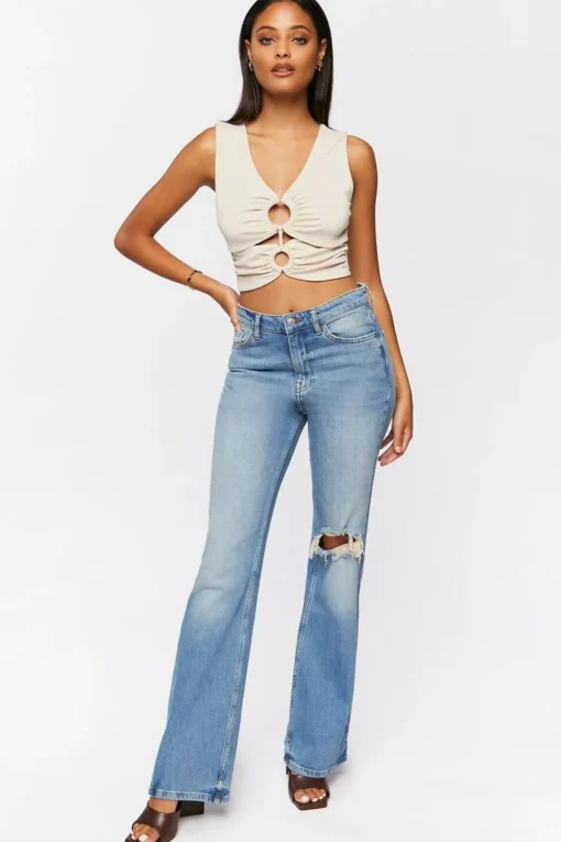 O-Ring Cutout Crop Top