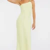 O-Ring One-Shoulder Maxi Dress