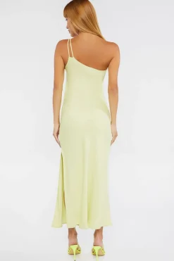 O-Ring One-Shoulder Maxi Dress