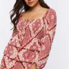 Ornate Paisley Print Mini Dress