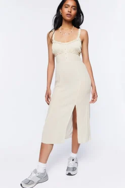 Ornate Print Ruffle-Trim Dress