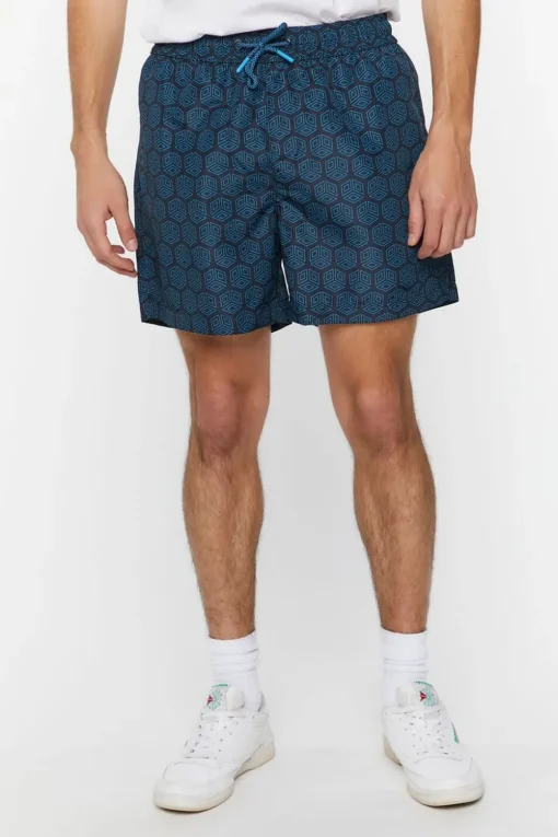 Ornate Print Swim Trunks