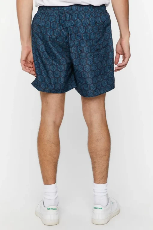 Ornate Print Swim Trunks
