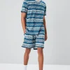 Ornate Wave Print Shorts