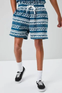 Ornate Wave Print Shorts