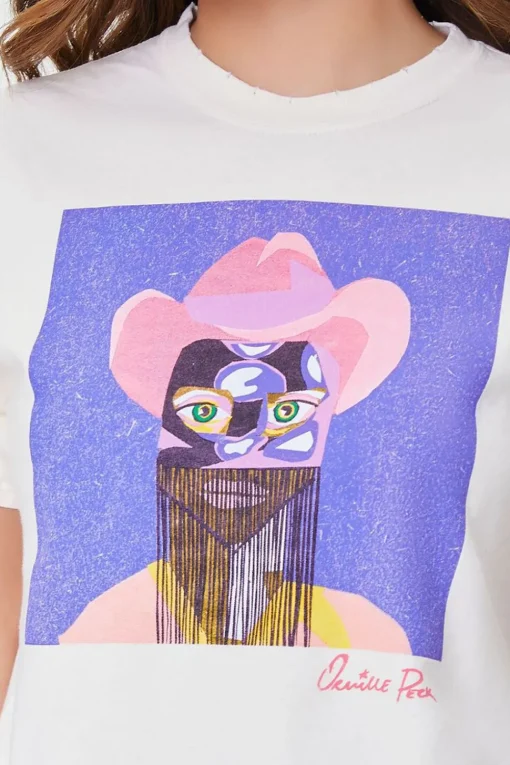 Orville Peck Graphic Raw-Cut Tee