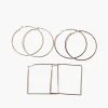Oversized Geo Hoop Earring Set