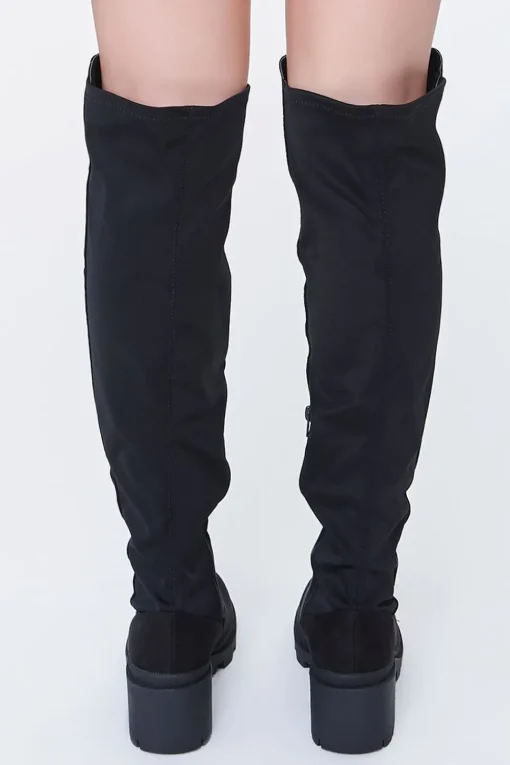 Over-The-Knee Lug-Sole Boots