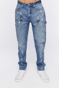 Paint Splatter Cargo Jeans