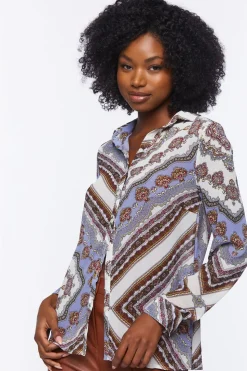 Paisley Print Buttoned Shirt