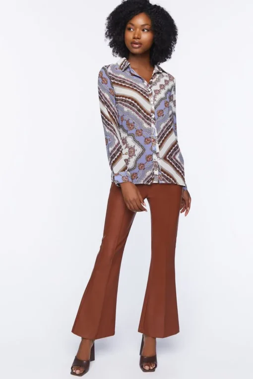 Paisley Print Buttoned Shirt