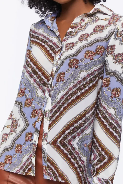 Paisley Print Buttoned Shirt