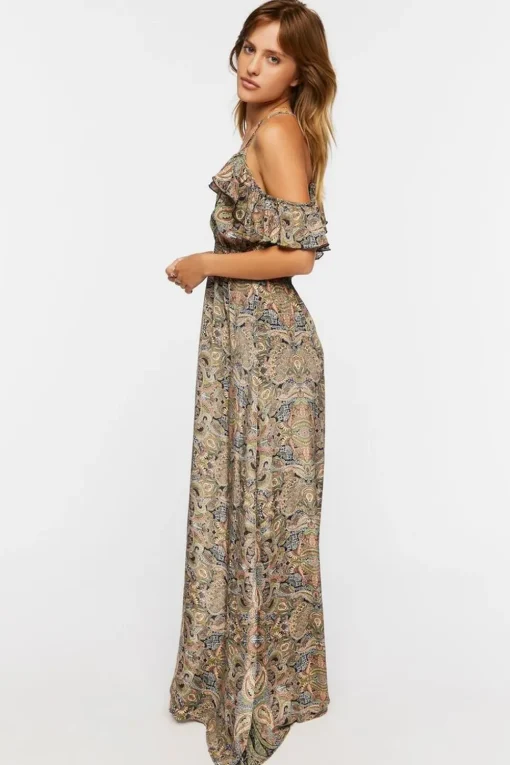 Paisley Print Maxi Dress