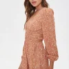 Paisley Print Mini Dress