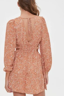 Paisley Print Mini Dress