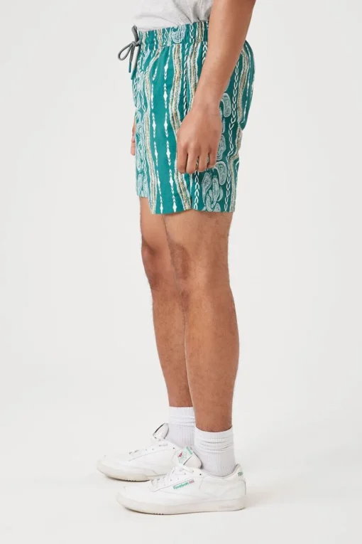 Paisley Print Swim Trunks