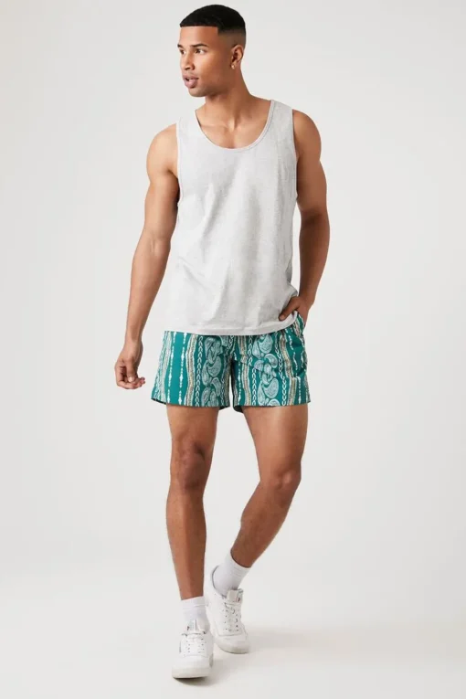Paisley Print Swim Trunks