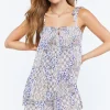 Paisley Tie-Strap Romper