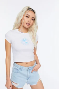 Palm Beach Graphic Cropped Tee