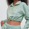 Pantone Fleece Cropped Pullover