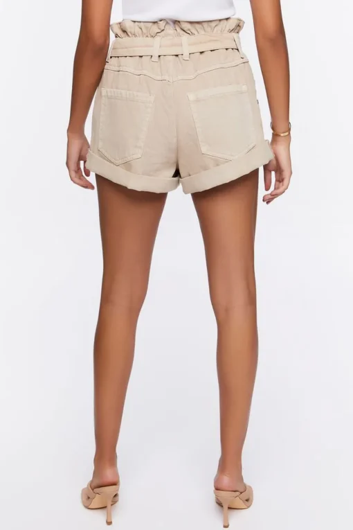 Paperbag High-Rise Shorts