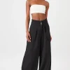 Paperbag Wide-Leg Pants