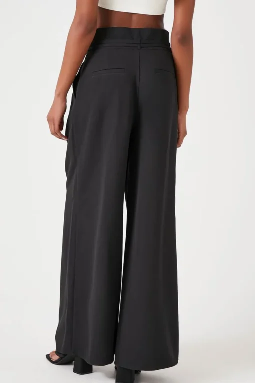 Paperbag Wide-Leg Pants