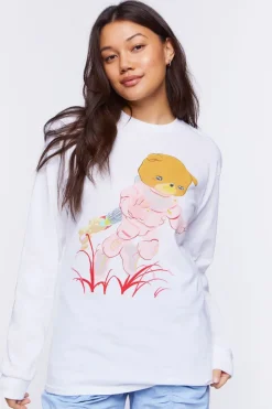 Pink Planet Long-Sleeve Graphic Tee