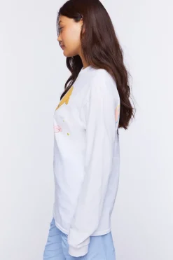Pink Planet Long-Sleeve Graphic Tee