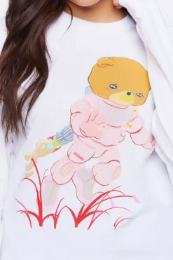 Pink Planet Long-Sleeve Graphic Tee