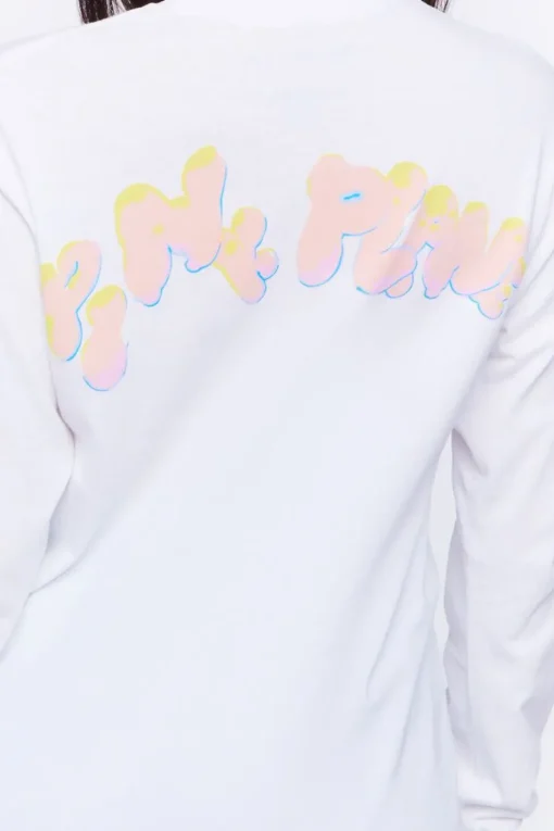 Pink Planet Long-Sleeve Graphic Tee
