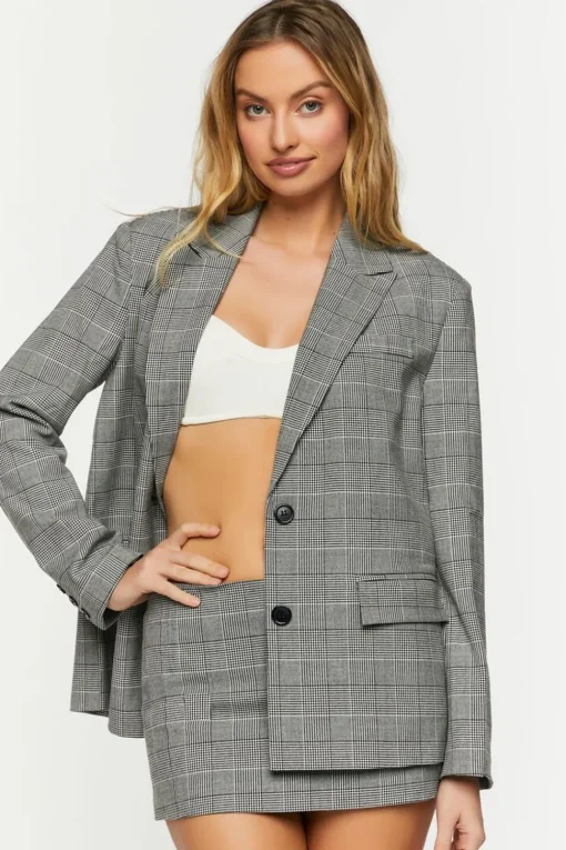 Plaid A-Line Mini Skirt
